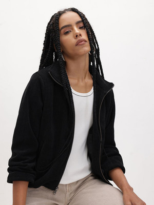 Roadster Full Sleeve Self Design Women Jacket