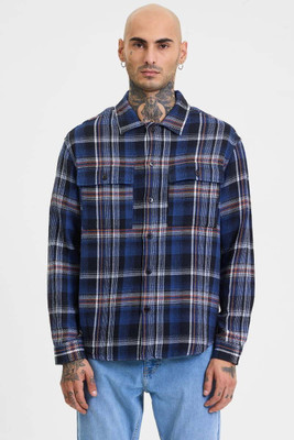 Snitch Full Sleeve Checkered Men Jacket