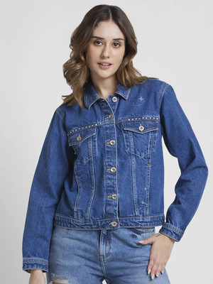 Spykar Full Sleeve Solid Women Jacket