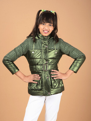 CRIMSOUNE CLUB Full Sleeve Solid Girls Jacket