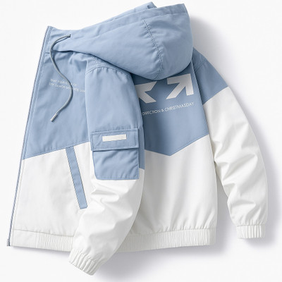 Azy Fabrics Full Sleeve Colorblock Men Jacket