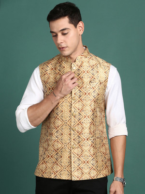 SHOWOFFFF Sleeveless Embroidered Men Jacket