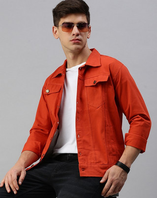 VOGATI 3/4th Sleeve Washed Men Denim Jacket