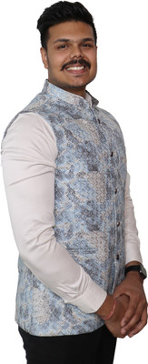 Guru Kripa Sleeveless Printed Men Jacket