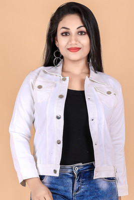 S LEMON DROPS Full Sleeve Washed Women Denim Jacket