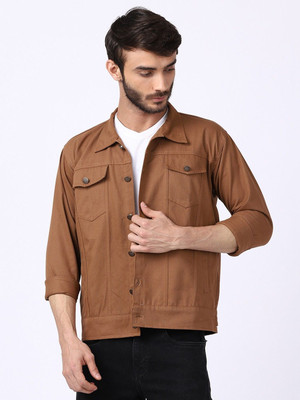 ANISHANFASHIONS Full Sleeve Solid Men Denim Jacket