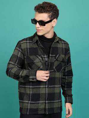 HIGHLANDER Full Sleeve Checkered Men Jacket