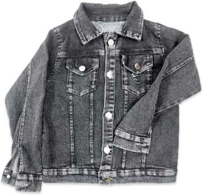 raibacolthing Full Sleeve Solid Boys Denim Jacket