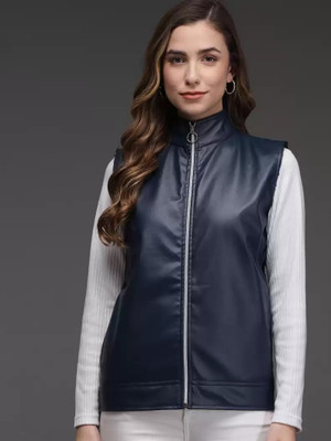 TANDUL Sleeveless Solid Women Jacket