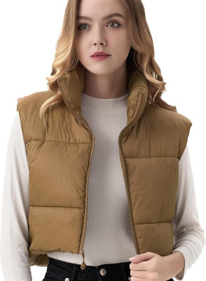 Unique Creation Sleeveless Solid Women Jacket