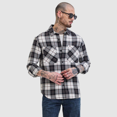 Snitch Full Sleeve Checkered Men Jacket