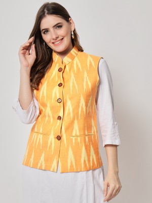 Vastraa Fusion Sleeveless Printed Women Jacket
