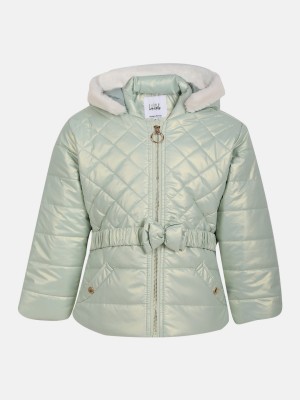 LURE JUNIOR Full Sleeve Solid Baby Girls Jacket