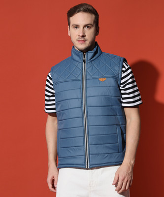 DRESSBASE Sleeveless Solid Men Jacket
