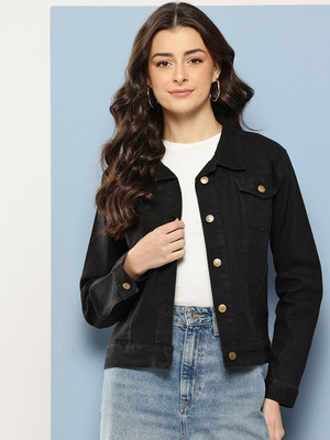 HERE&NOW Full Sleeve Solid Women Denim Jacket