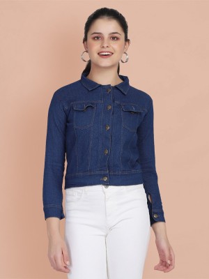 BuyNewTrend Full Sleeve Solid Women Denim Jacket