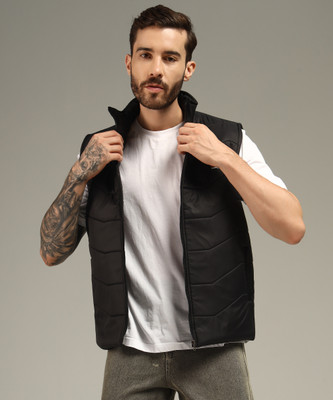 METRONAUT Sleeveless Self Design Men Jacket