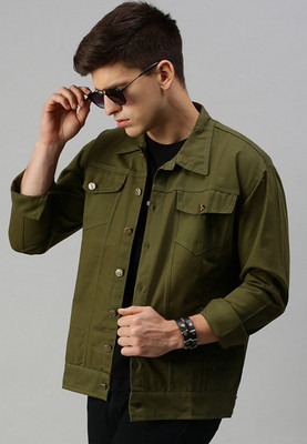 VOGATI 3/4th Sleeve Washed Men Denim Jacket