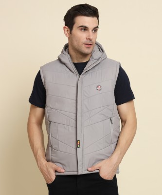 NYSINE Sleeveless Solid Men Jacket