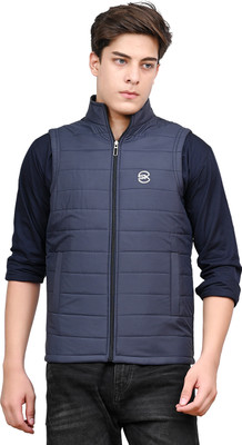 Unique Fort Sleeveless Self Design Men Jacket