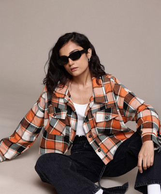 Roadster Full Sleeve Checkered Women Jacket