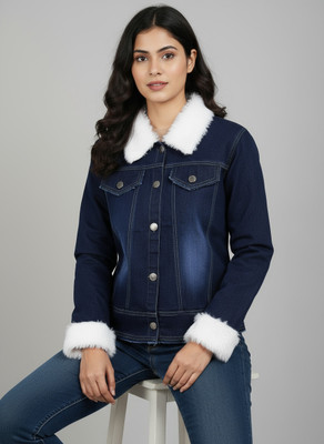 mallick fashion Full Sleeve Solid Girls Denim Jacket