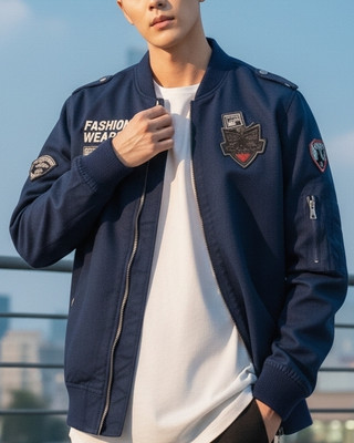 AZMIFASION Full Sleeve Solid Men Jacket