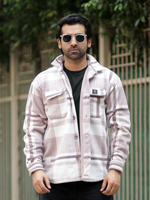 MANIAC Full Sleeve Checkered Men Jacket
