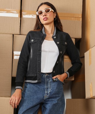 CAMPUS SUTRA Full Sleeve Colorblock Women Denim Jacket