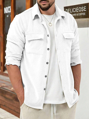 COMBRAIDED Full Sleeve Self Design Men Jacket