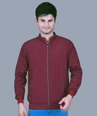 Rozebee Full Sleeve Solid, Printed Men Jacket