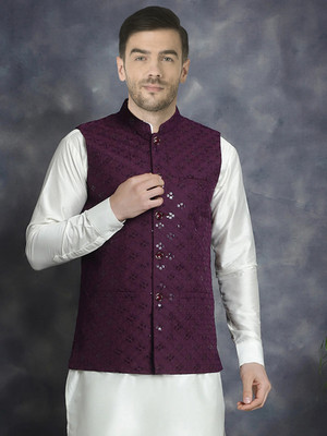 SG LEMAN Sleeveless Embellished Men Jacket