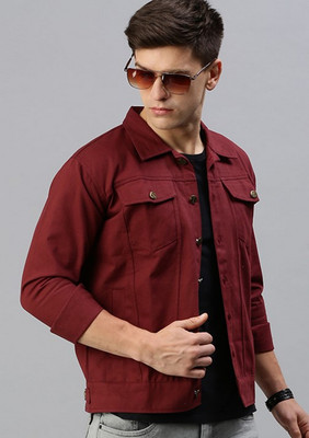 VOGATI 3/4th Sleeve Washed Men Denim Jacket