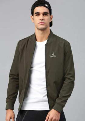 Yaqr Full Sleeve Solid Men Jacket