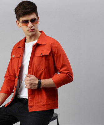 VOXATI Full Sleeve Solid Men Denim Jacket