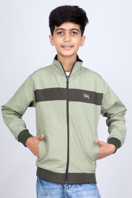 Revlup Kids Windcheaters Solid Polyester Jackets for Boys and Girls Solid Boys Wind Cheater
