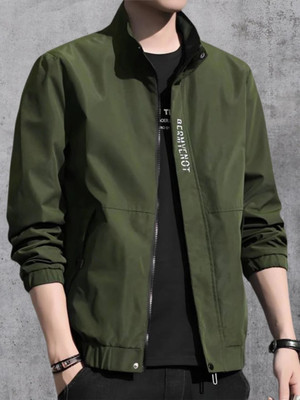 ynam Full Sleeve Solid Men Jacket