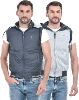 INTEGRITI Sleeveless Self Design Men Jacket