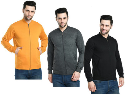 IndiWeaves Full Sleeve Solid Men Jacket