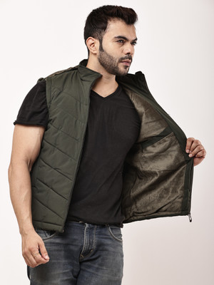 glycon Sleeveless Self Design Men Jacket