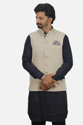 gargian master cut Sleeveless Solid Men Jacket