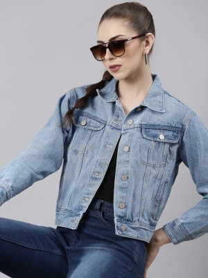 Showoff Full Sleeve Solid Women Denim Jacket