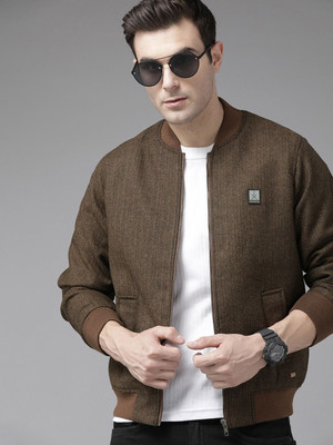 Roadster Full Sleeve Self Design Men Jacket