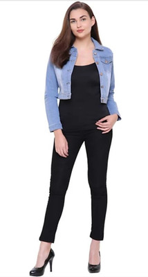 ARSHAN FASHION Full Sleeve Washed Women Denim Jacket