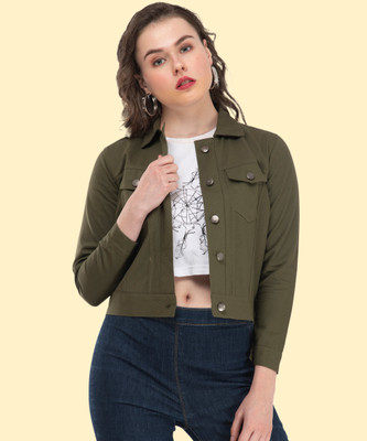 MONTREZ 3/4th Sleeve Solid Women Jacket