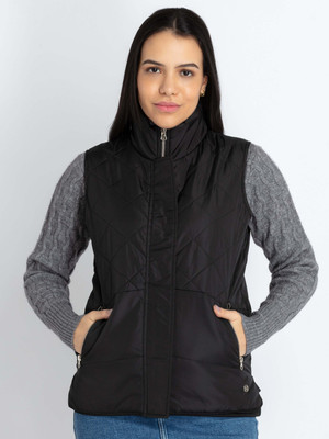 Status Quo Sleeveless Solid Women Jacket