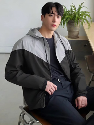 Eddicted Full Sleeve Colorblock Men Jacket