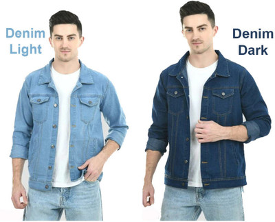 Zooni Collection Full Sleeve Solid Men Denim Jacket