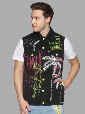 KULTPRIT Sleeveless Printed Men Jacket