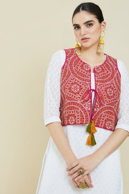 soch Sleeveless Embroidered Women Jacket